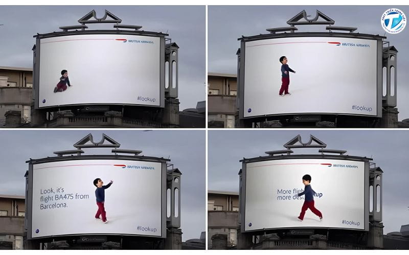 Chiến dịch quảng cáo OOH - Look Up Campaign của British Airways 